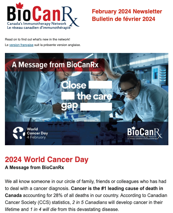 BioCanRx Newsletter | Feb 2024